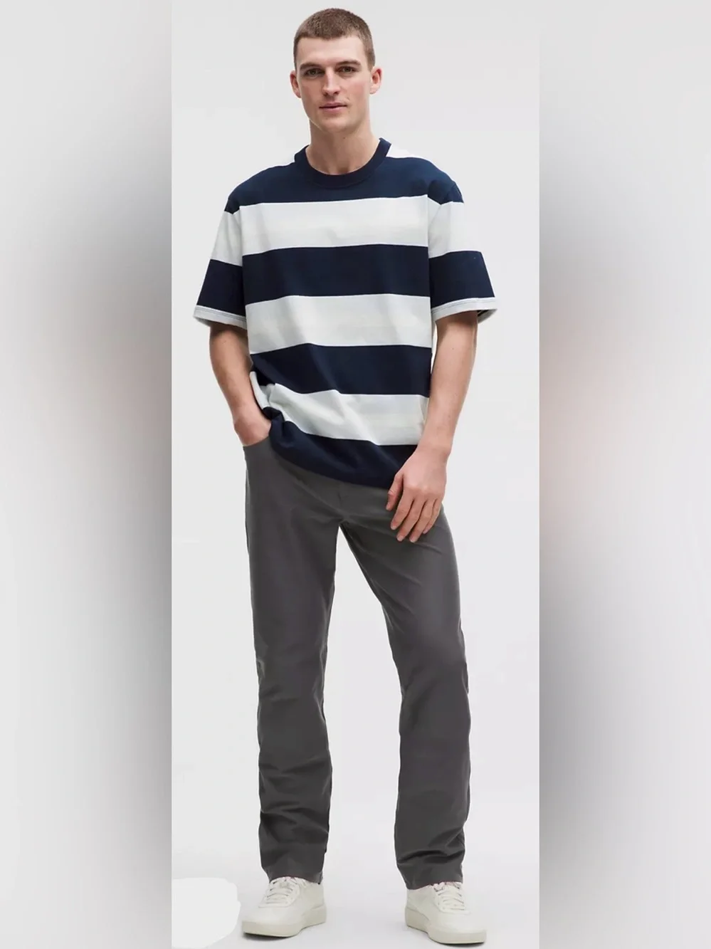 Lululemon EasyFive Classic-Straight Pants Men’s Size 35 - 32 Onix Grey Brand New